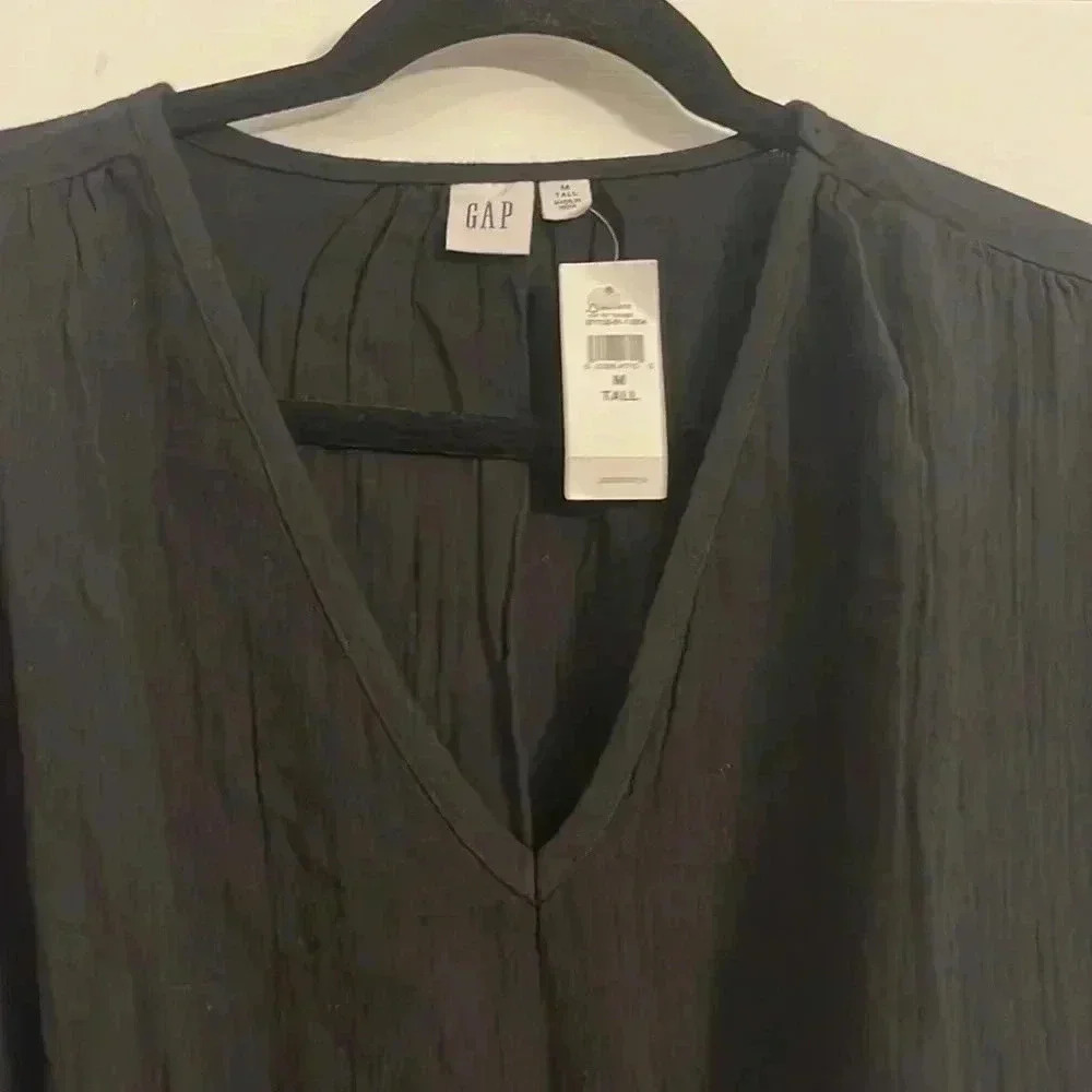 NWT Gap 100% Cotton Flare Dress Medium Tall - Picture 5 of 6